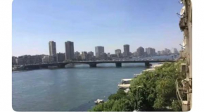 شقة فخمة للايجار المفروش في المنيل مطلة علي النيل